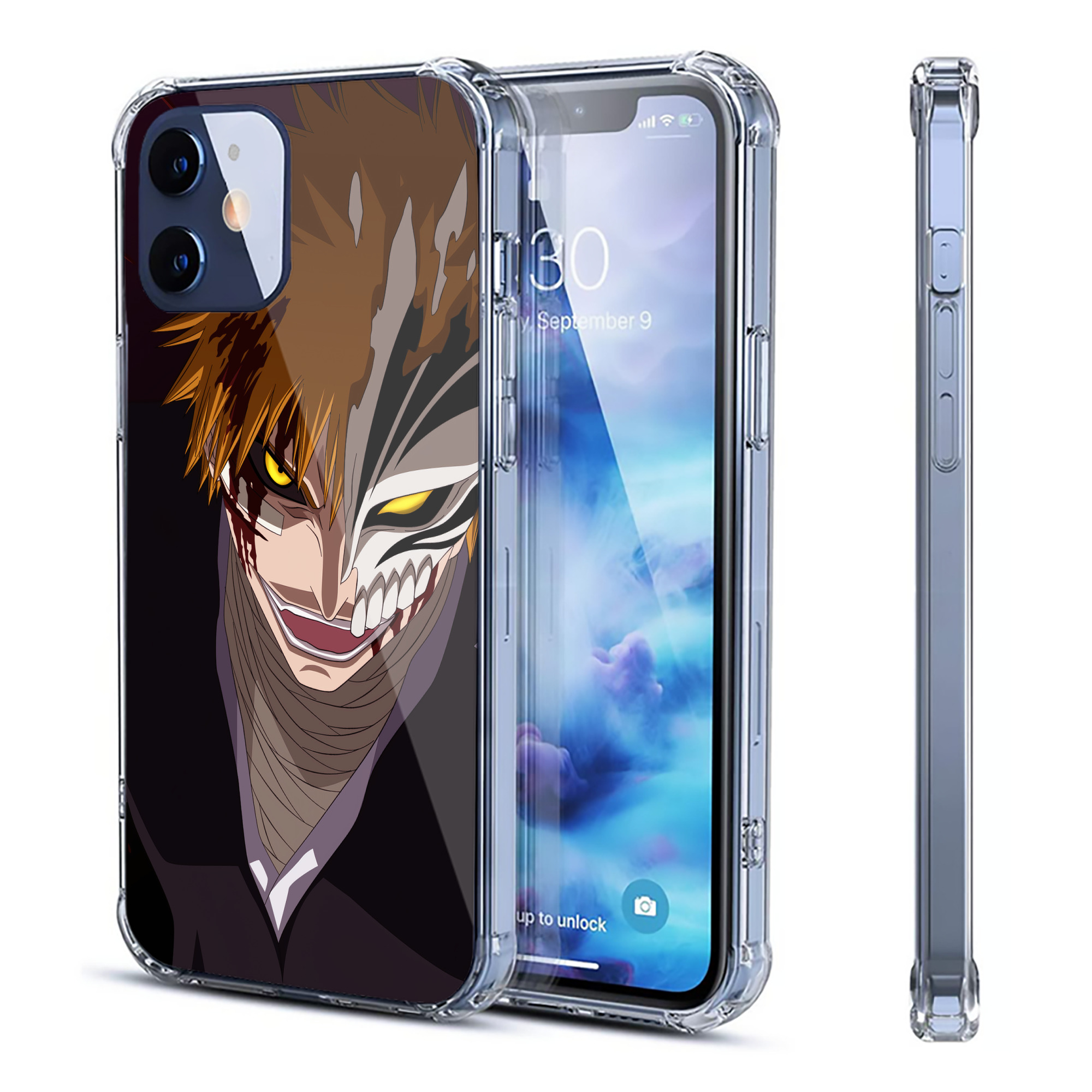 （画像用） ブリーチ BLEACH 【iPhone 12シリーズ対応】透明スマホケース（クリアソフトケース）